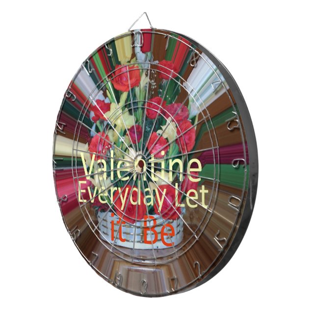 Valentine's Day Art Print Dartboard (Front Right)