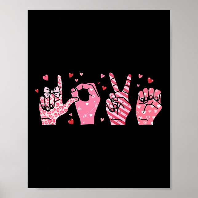 Valentine's Day Asl Sign Language Special Educatio (Front)