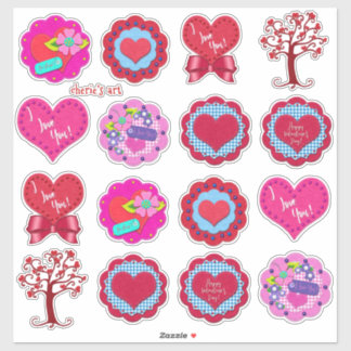 Valentine's Day Assorted Adorable Felt Look 