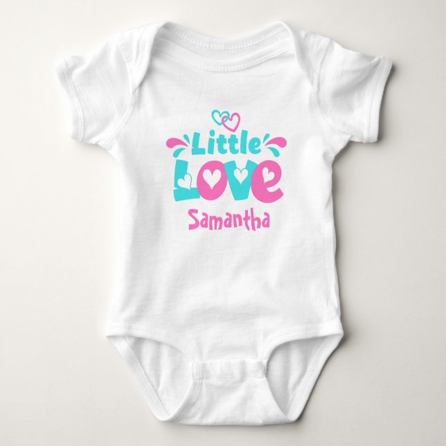 Valentines Day, Baby short sleeve one piece Baby Bodysuit (Front)