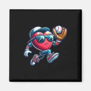 Valentines Day Baseball Boys Kids Funny 3 Magnet
