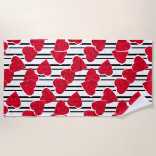 Valentine's day   beach towel