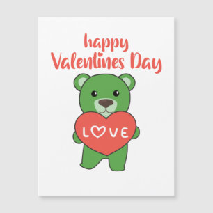Valentine's Day Bear Cute Animals With Hearts