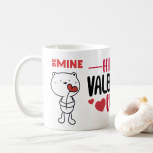 Valentine's Day Bear Love Heart Coffee Mug