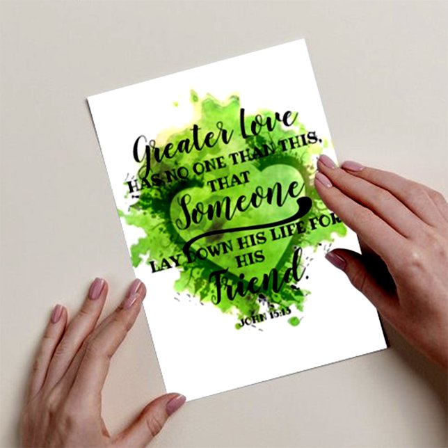 Valentines Day Bible Verse: John 15:13 Holiday Card (Creator Uploaded)