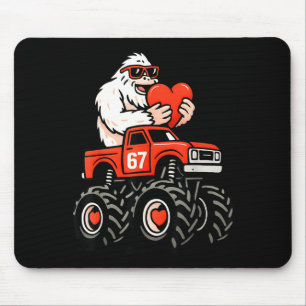 Valentine's Day Bigfoot 67 Meme Artwork Mouse Pad