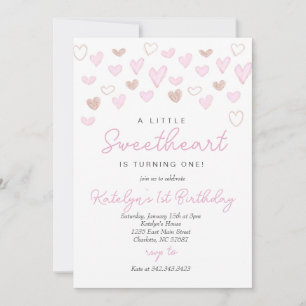Valentines Day Birthday Invitation 