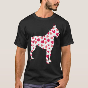 Valentines Day Boer Hearts Puppy Dog Lover T-Shirt