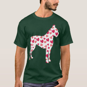 Valentines Day Boer Hearts Puppy Dog Lover T-Shirt