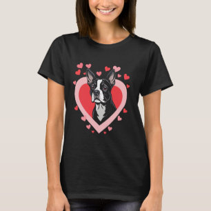 Valentine's Day Boston Terrier Love T-Shirt