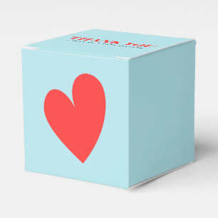 Valentine's Day Boy Baby Shower Heart Favour Box