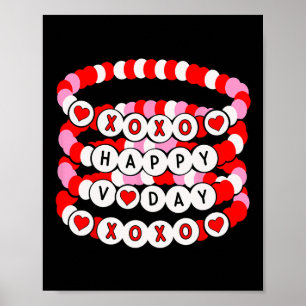 Valentines Day Bracelet Xoxo Happy Valentine Men W Poster