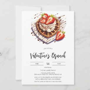 Valentine's Day Brunch Breakfast Invitation