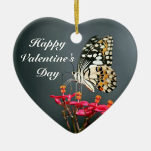 Valentine's Day Butterfly Heart Ornament