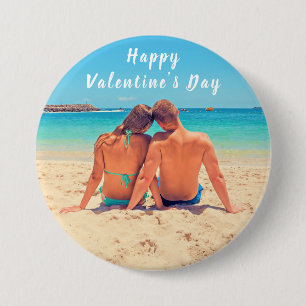 Valentine's Day Button - Custom Photo and Text
