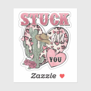 Valentine's Day Cactus Hearts Stuck on You