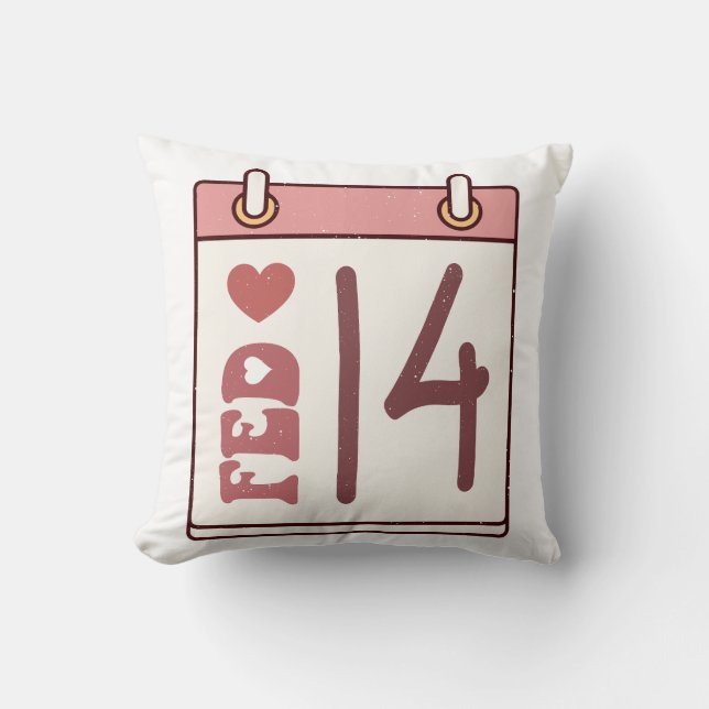 Valentine's Day Calendar Cushion (Front)