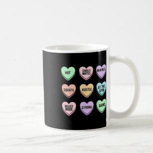 Valentines Day Candy Heart Bodybuilding Fitness Co Coffee Mug