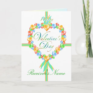 Valentine's Day Candy Hearts Custom Card