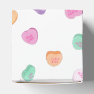 Valentines Day Candy Hearts Pattern Favour Box