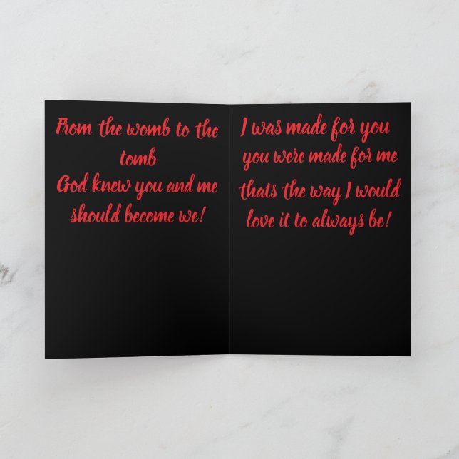 valentines day card  (Inside)
