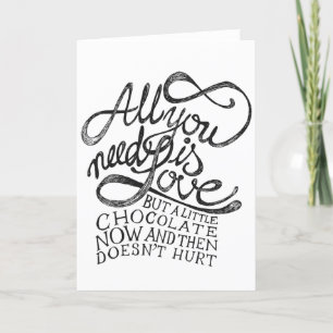 Valentine's Day Card - All You Need is Love