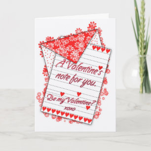 Valentine's Day Card, Be My Valentine? Holiday Card