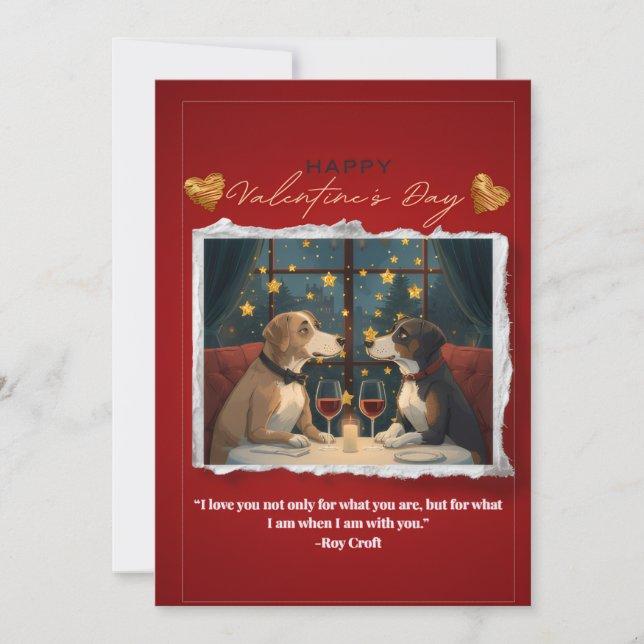 Valentines Day Card-blank Holiday Card (Front)