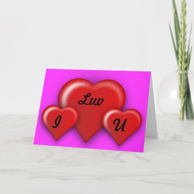 Valentine's Day Card Blank Inside (Front)