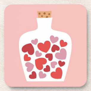 Valentine's Day card design Coaster