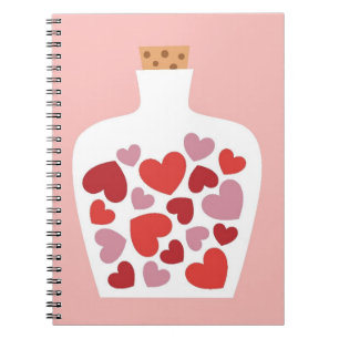 Valentine's Day card design Notebook