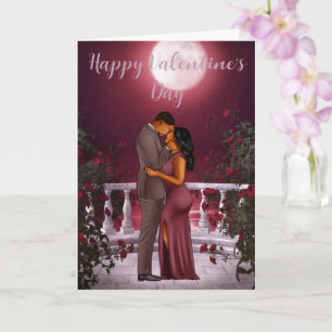 Valentine's Day Card for Black Couple