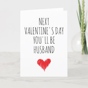 Valentine's Day Card for fiance, boyfriend