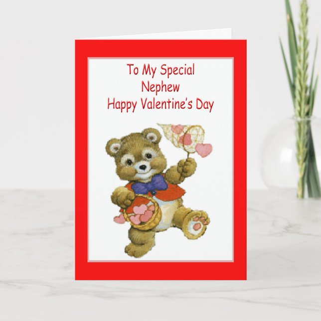 Valentine's Day Card For Nephew (Front)
