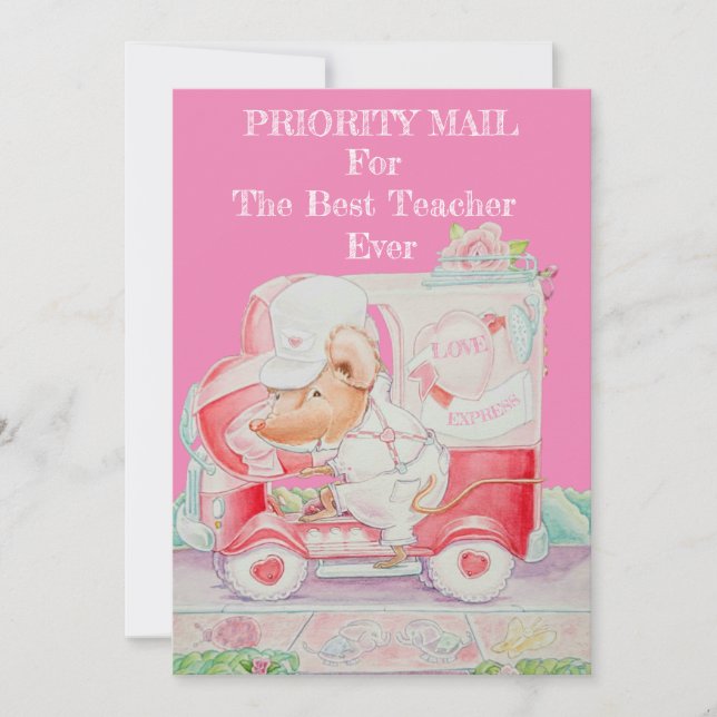 Valentine's Day Card for Teacher (Front)