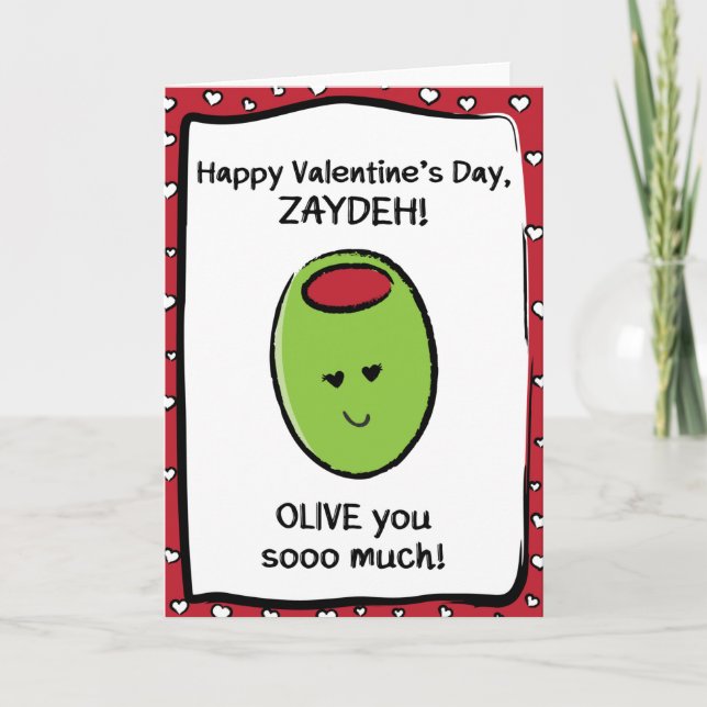 Valentine's Day Card for Zaydeh (Front)