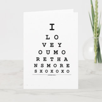Valentines Day Card Love you more than