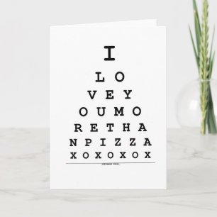 Valentines Day Card Love you more than