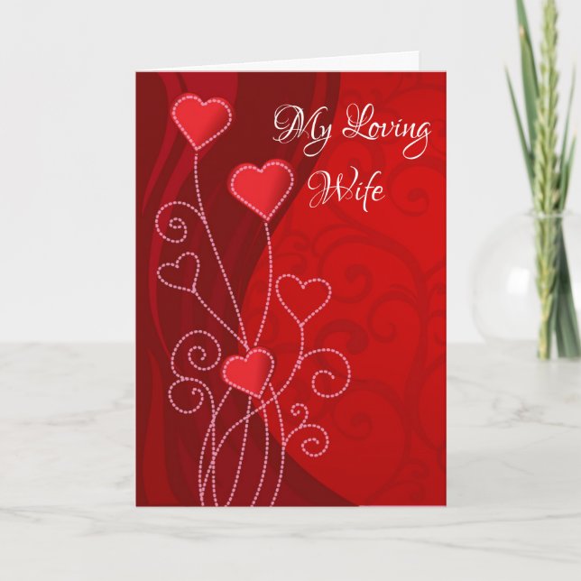Valentine's Day Card-My Loving Wife  Holiday Card (Front)
