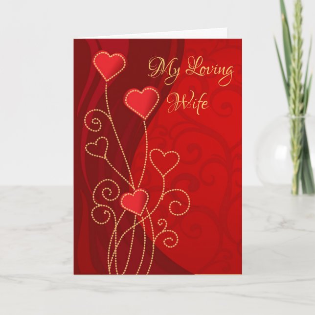 Valentine's Day Card-My Loving Wife  Holiday Card (Front)