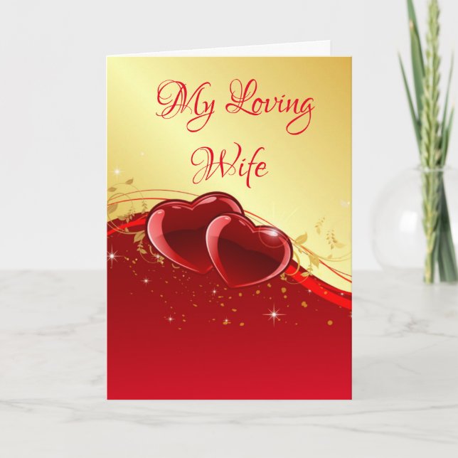 Valentine's Day Card-My Loving Wife Holiday Card (Front)