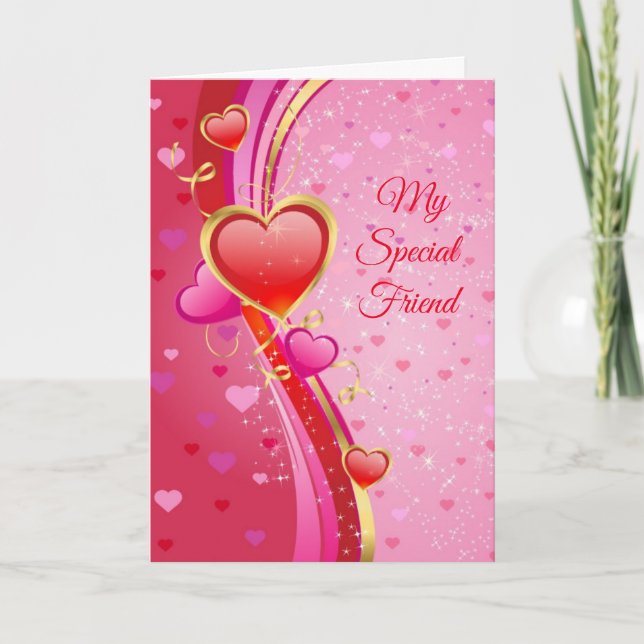 Valentine's Day Card-My Special Friend  Holiday Card (Front)