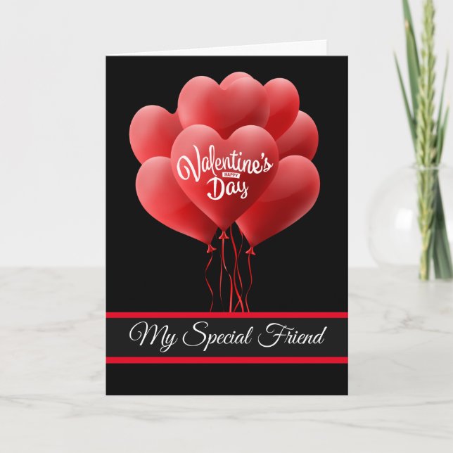 Valentine's Day Card-My Special Friend  Holiday Card (Front)