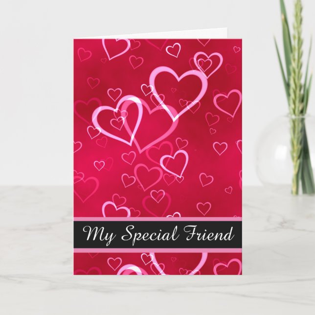 Valentine's Day Card-My Special Friend  Holiday Card (Front)