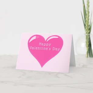 Valentine's Day Card Pink Heart Romantic