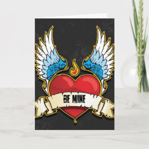 Valentine's Day Card-Punk Heart Holiday Card
