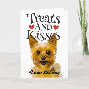 Valentine's Day card treats and kisses