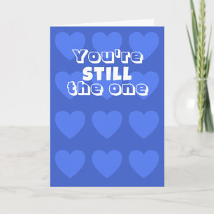 Valentines day card with blue hearts by Jo Images