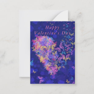 Valentine's Day Card with Butterfly Heart