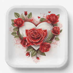 Valentine's Day cardboard plates Series 1-5